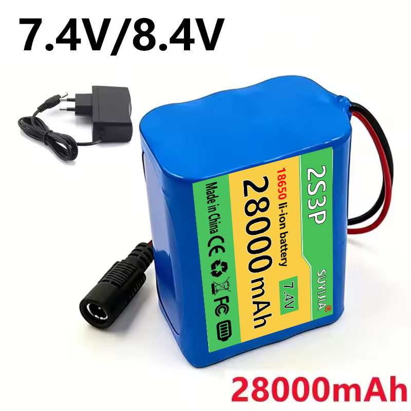 Fishing Boat Navigation Light - 8,4V 28Ah 2s3p 18650 lithiumbatterij, ingebouwde