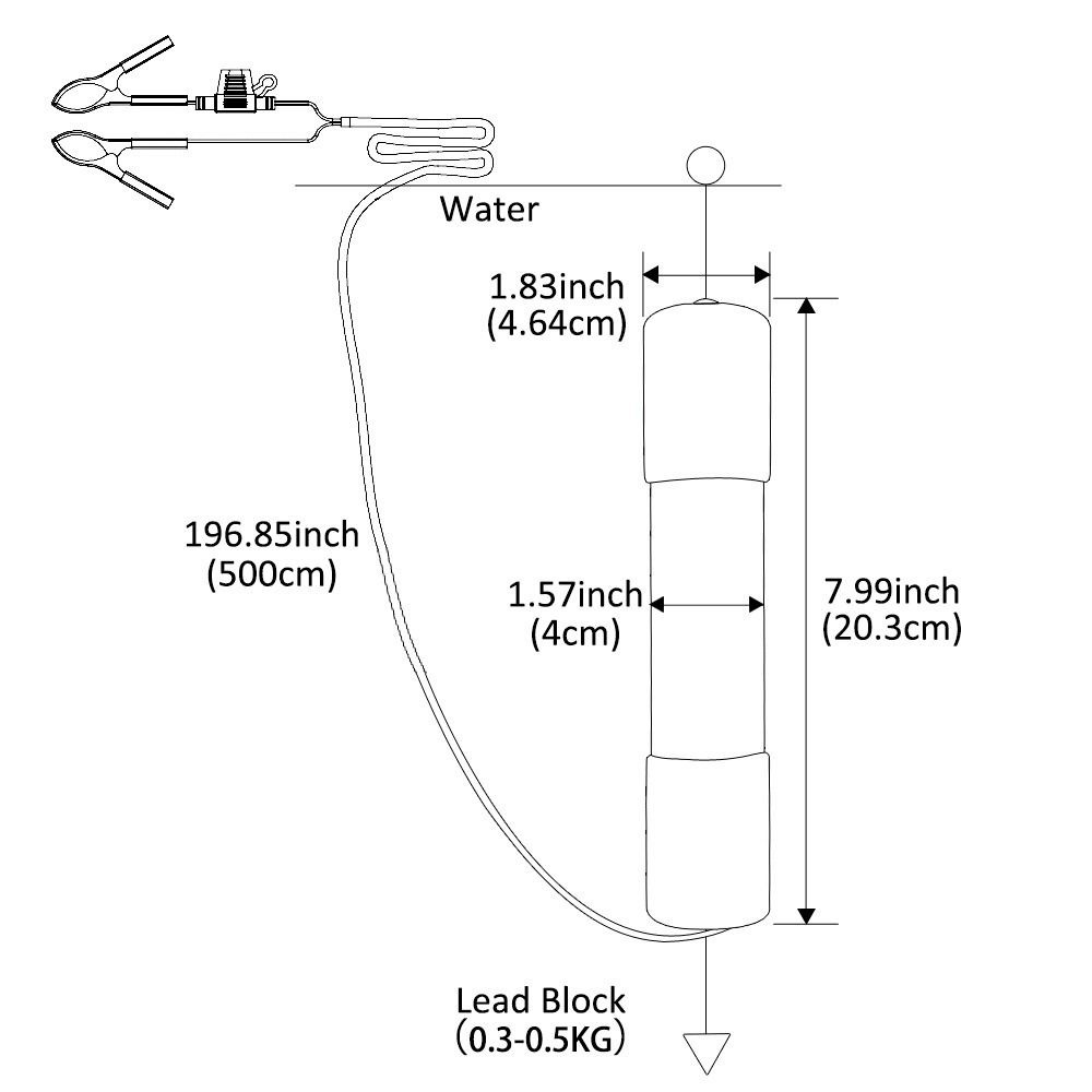 Nieuwe 30W onderwater vislamp, - Fishing Boat Navigation Light recensie en prijs