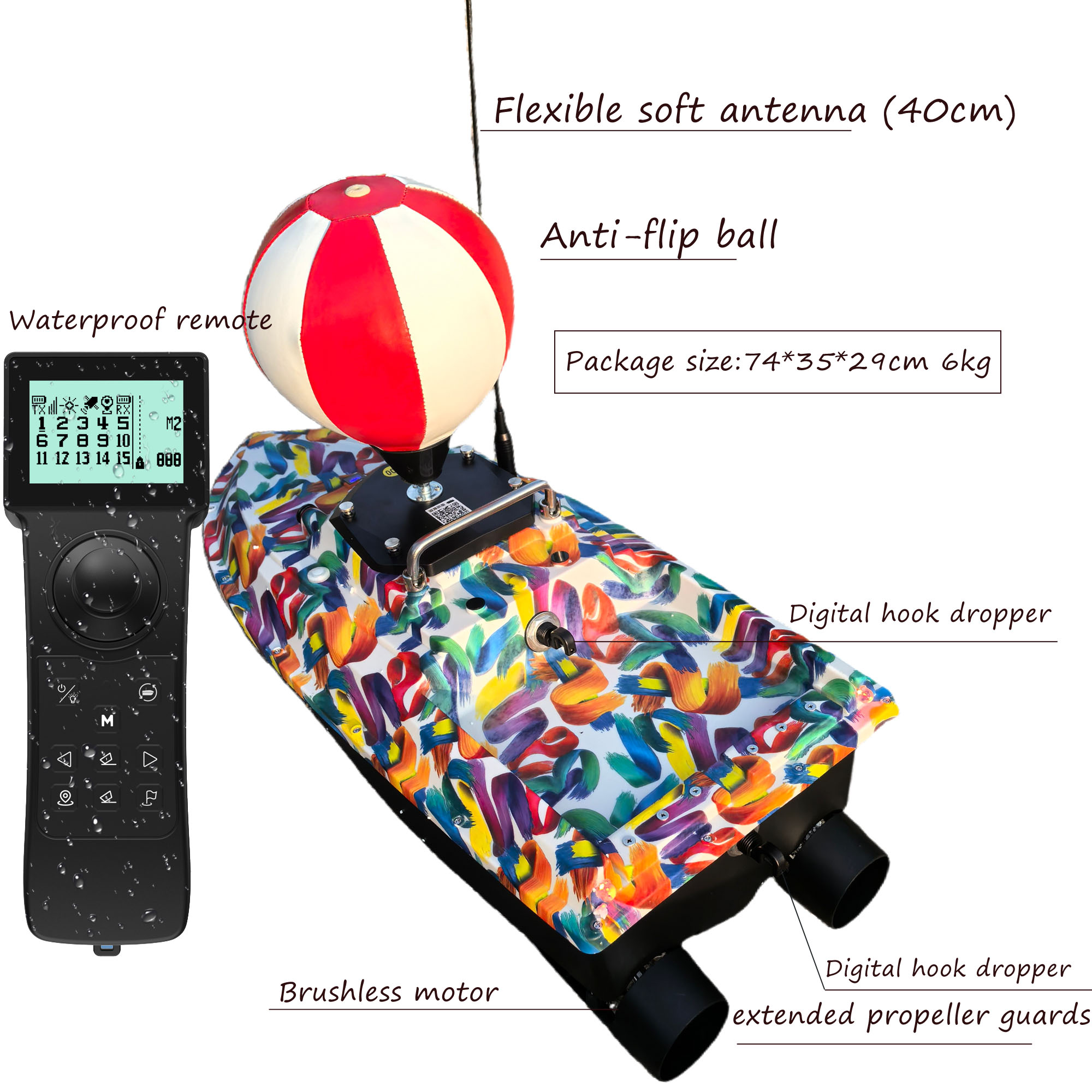 SurfCaster Pro RC-aasboot met  - Fishing Boat Gps recensie en prijs