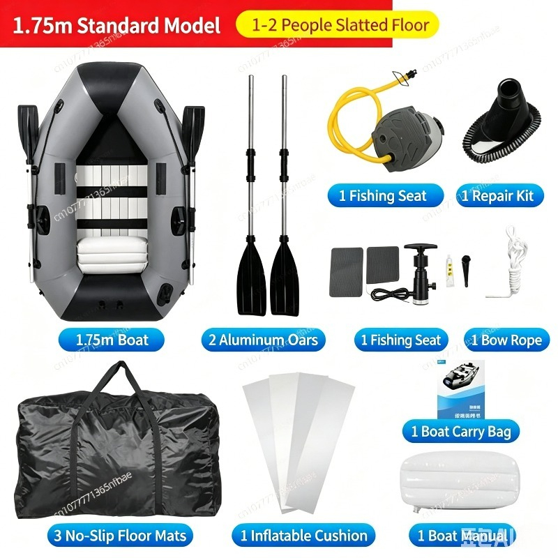 1,75m Rubber Opblaasboot Slijt - Fishing Boat Inflatable recensie en prijs