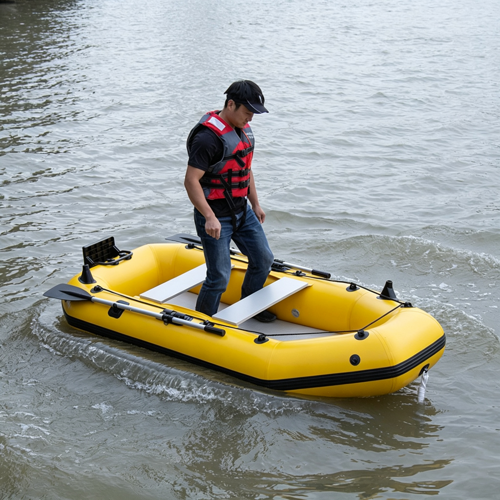 Nieuw model opblaasbare kajak, - Fishing Boat Inflatable recensie en prijs